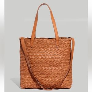 Madewell Medium Transport Tote: Woven Leather Edition